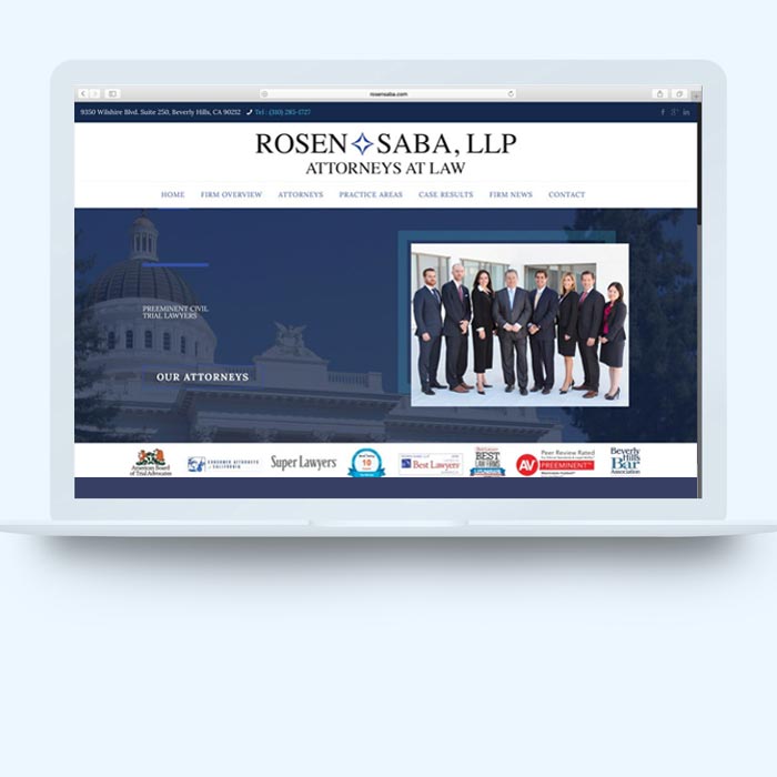 Rosen Saba Launches New Law Firm Website